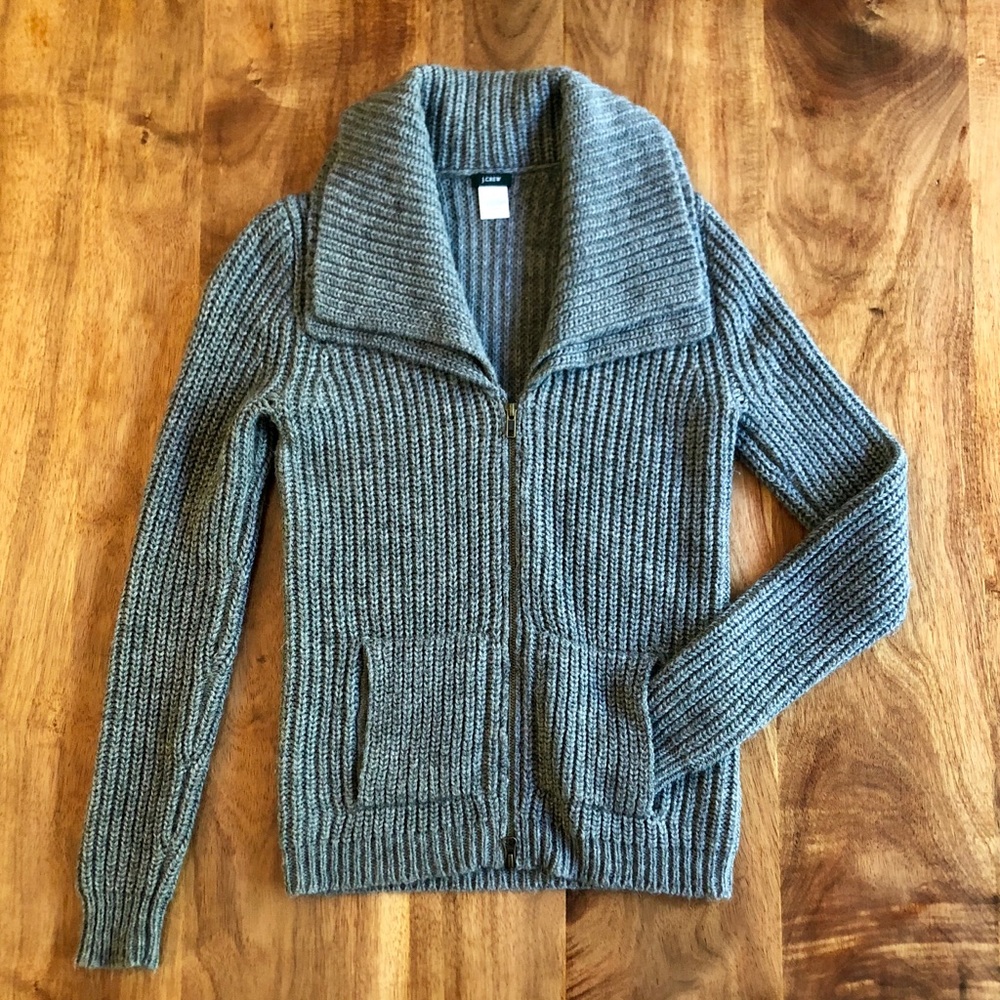 J. Crew Zipper Sweater Jacket